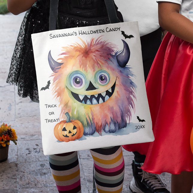 Tote Bag Bonbon d'Halloween Monster mignon (Créateur téléchargé)