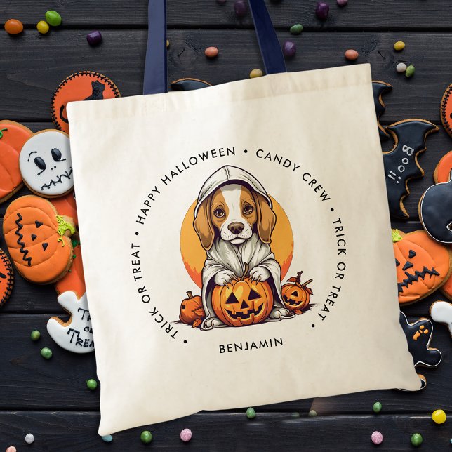 Tote Bag Bonbon personnalisé Amoureux des chiens chiot Hall (Créateur téléchargé)