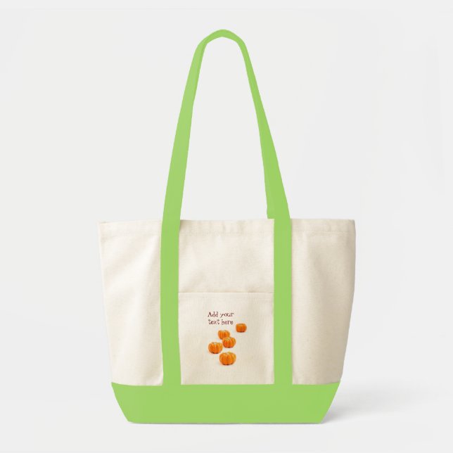 Tote Bag Bonbons citrouilles d'Halloween (Devant)