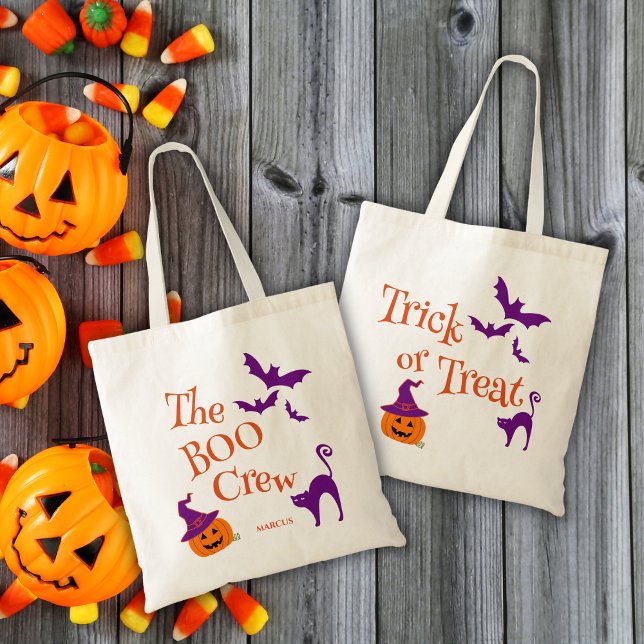 Tote Bag Bonbons d'équipage de Boo Halloween (Créateur téléchargé)