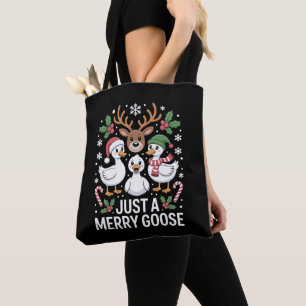 Tote Bag Bonbons en forme de rennes de Noël de l'oie joyeus