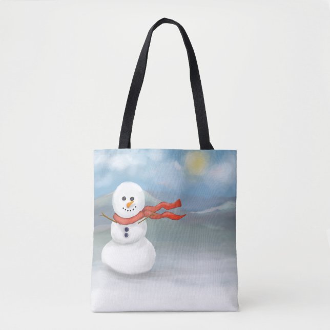 Tote Bag Bonhomme de neige (Devant)