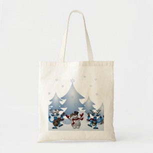 Tote Bag Bonhomme de neige de Noël décoratif personnalisé