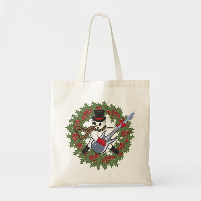 Tote Bag Bonhomme de neige de Rockin (Devant)
