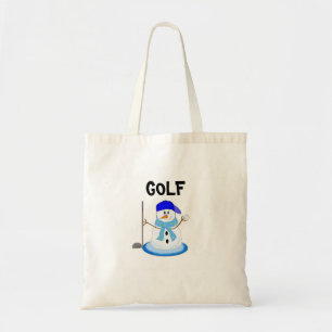 Tote Bag Bonhomme de neige drôle de golf
