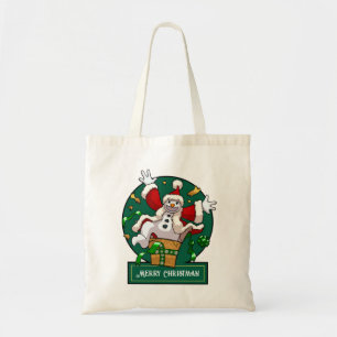Tote Bag Bonhomme de neige drôle Joyeux Noël Surprise Dessi