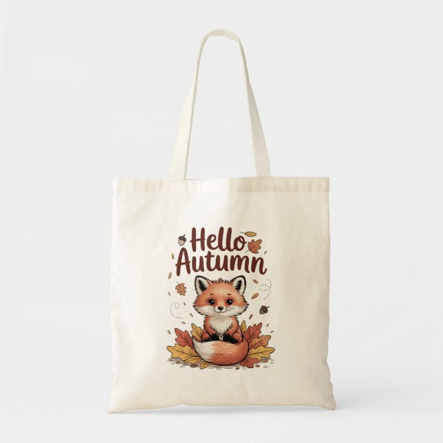 Tote Bag Bonjour Automne (Devant)