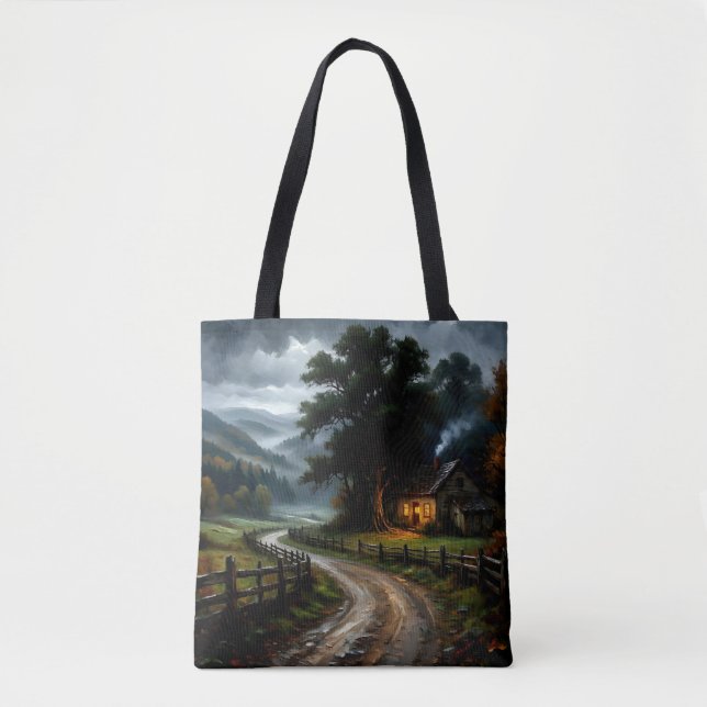 Tote Bag Bonjour, Automne (Devant)