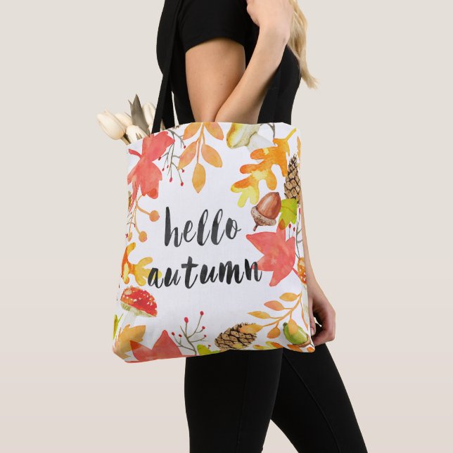 Tote Bag Bonjour automne (De près)