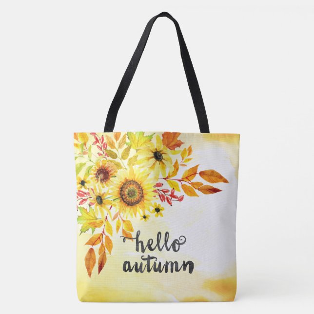 Tote Bag Bonjour automne (Devant)