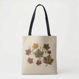 Tote Bag Bonjour Automne aquarelle automne Feuilles d'autom