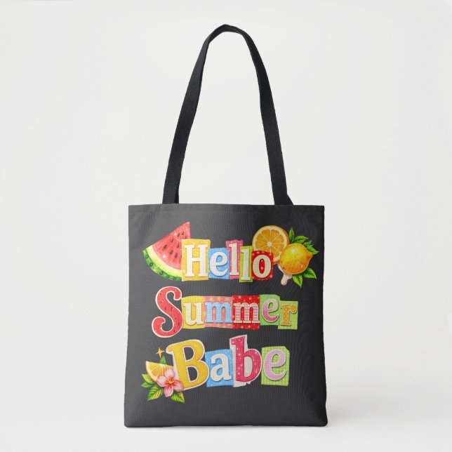 Tote Bag Bonjour bébé de l'été (Devant)