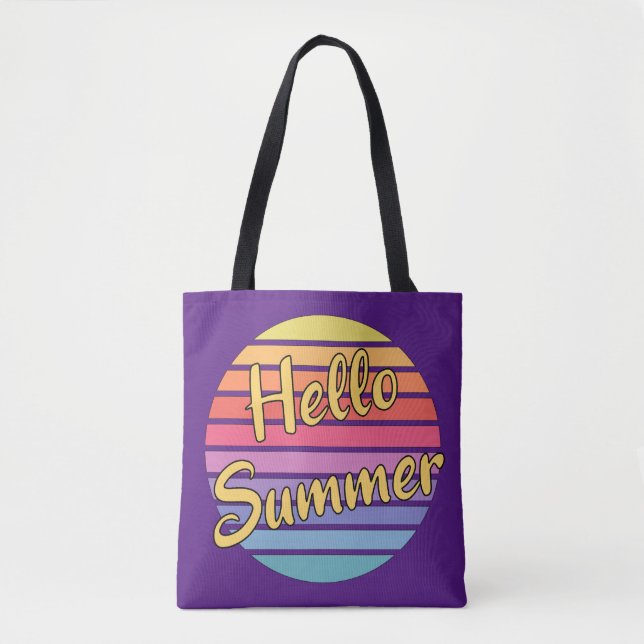 Tote Bag Bonjour été (Devant)