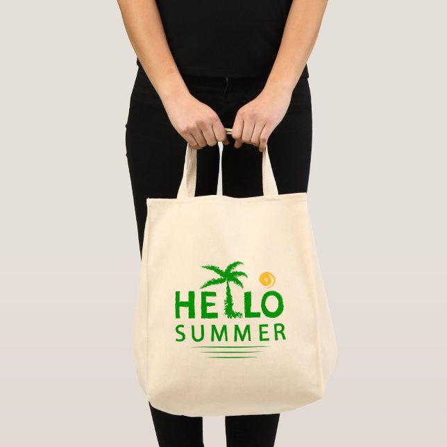 Tote Bag Bonjour été (Devant (produit))