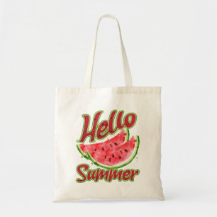 Tote Bag Bonjour été Aquarelle