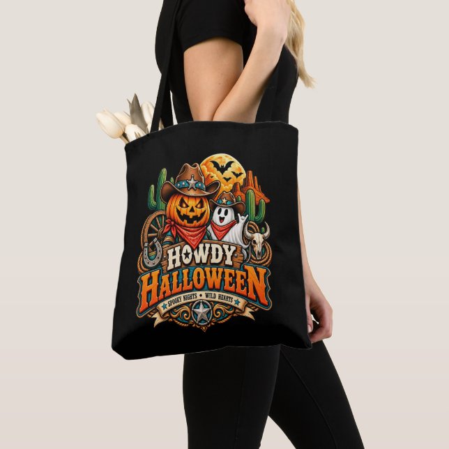 Tote Bag Bonjour Halloween  (De près)