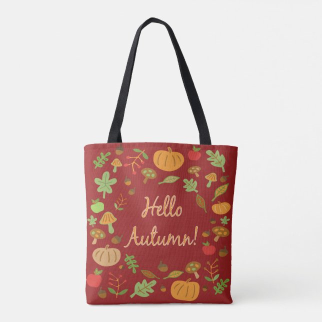 Tote Bag Bonjour l'automne ! (Dos)
