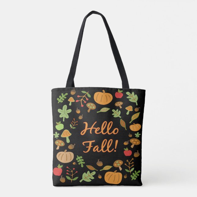 Tote Bag Bonjour l'automne ! (Dos)