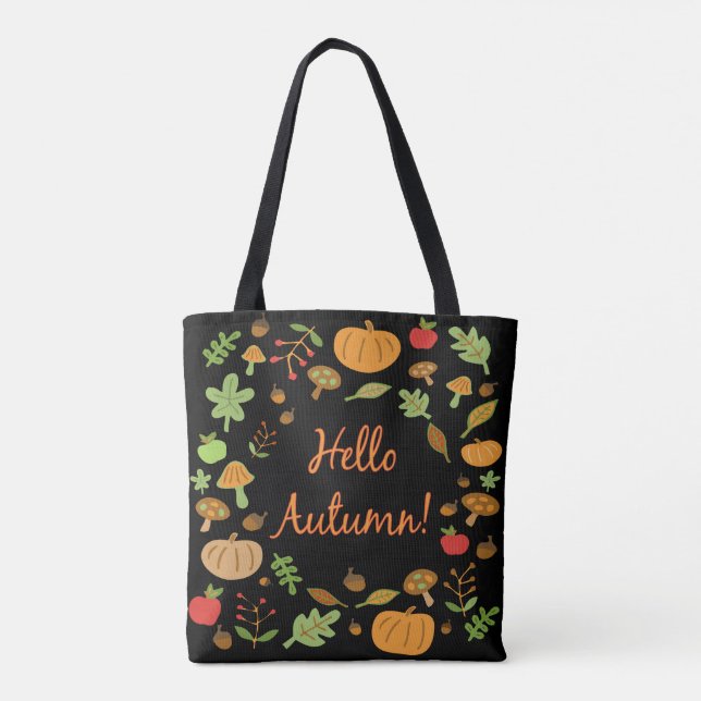 Tote Bag Bonjour l'automne ! (Dos)