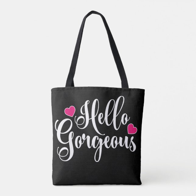 Tote Bag Bonjour magnifique (Dos)