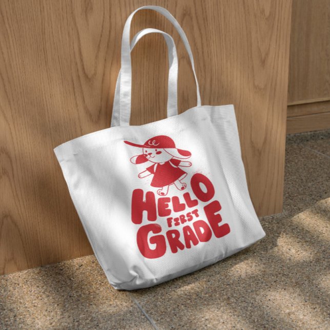 Tote Bag Bonjour première année (Créateur téléchargé)