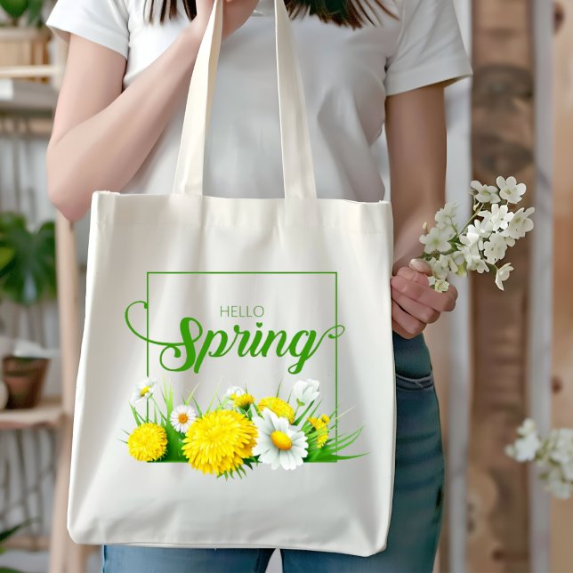 Tote Bag Bonjour saison printemps (Créateur téléchargé)