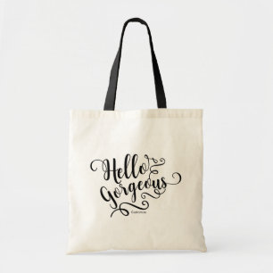 Tote Bag BONJOUR SUPERBE Typographie Moderne Personnalisée