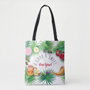 Tote Bag Bonne et douce nouvelle année ! Holiday Rosh Hasha