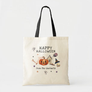 Tote Bag Bonne fête de famille Halloween personnalisée