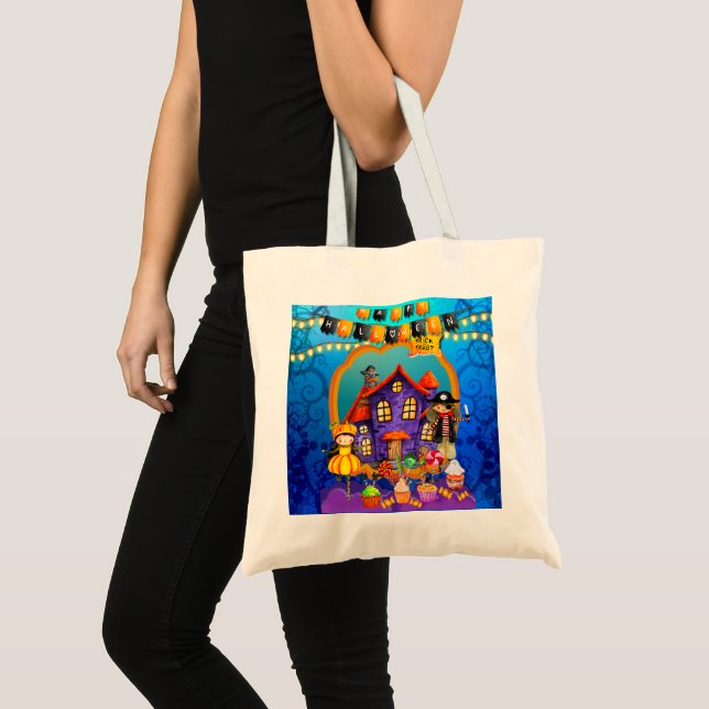 Tote Bag Bonne fête d'Halloween Costume enfants fête (Devant (produit))