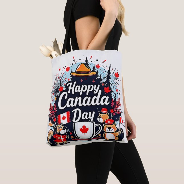 Tote Bag Bonne fête du Canada (De près)