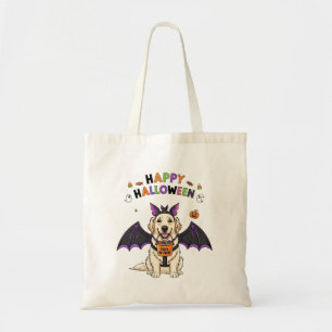 Tote Bag Bonne Halloween mignonne chat chauve-souris chien