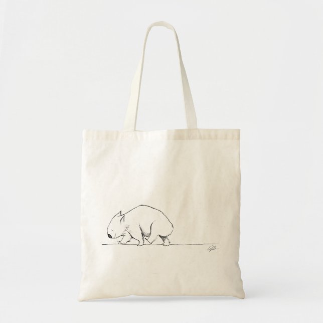 Tote Bag Bonne marche Wombat Fourre-tout (Devant)
