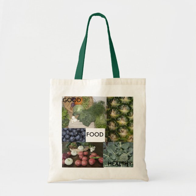 Tote Bag Bonne nourriture saine (Devant)