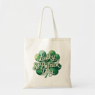 Tote Bag Bonne Saint-Patrick Typographie Vintage Quatre