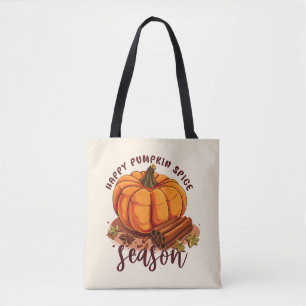 Tote Bag Bonne saison des épices Citrouilles - Cosy Vibes d