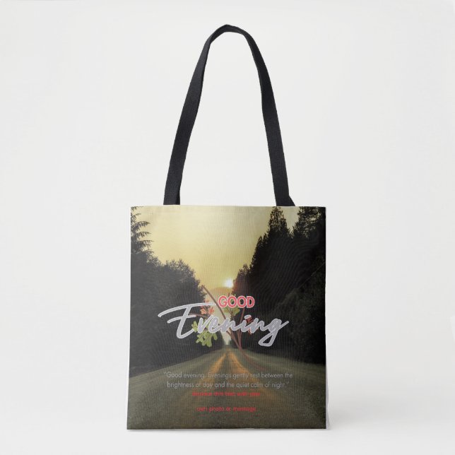 Tote Bag Bonsoir  (Devant)
