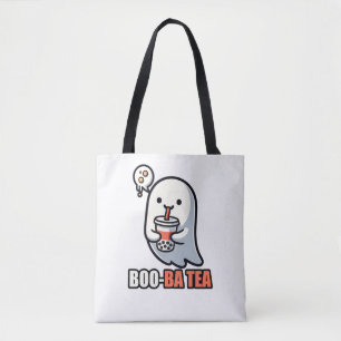 Tote Bag Boo-Ba Tea Ghost – Amoureux de Bubble Tea Hallowee