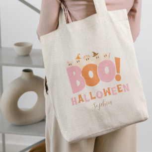 Tote Bag Boo Halloween Retro Candy