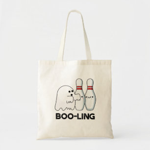 Tote Bag Boo-ling Funny Halloween Bowling Ghost Pun