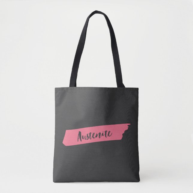 Tote Bag Bookish Rose Brush Austenite (Devant)