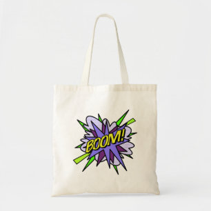 Tote Bag BOOM Comic Book Cool Fun Modern