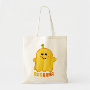 Tote Bag Boonana Banana Ghost Funny Scary Cute Halloween Co