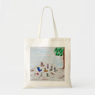 Tote Bag Boot Scootin' Hog
