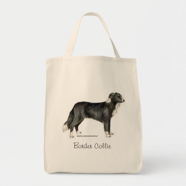 Tote Bag Border Collie (Devant)