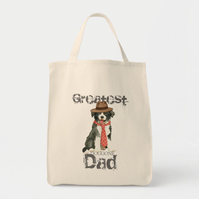 Tote Bag Border Collie Dad (Devant)