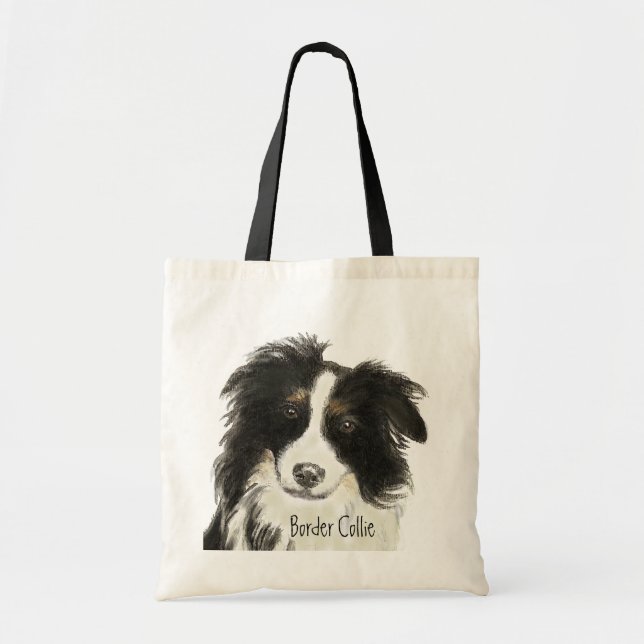 Tote Bag Bordure Collie Chien o (Devant)