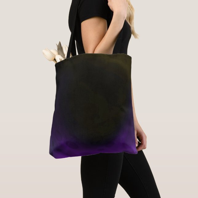 Tote Bag Bordure pourpre (De près)