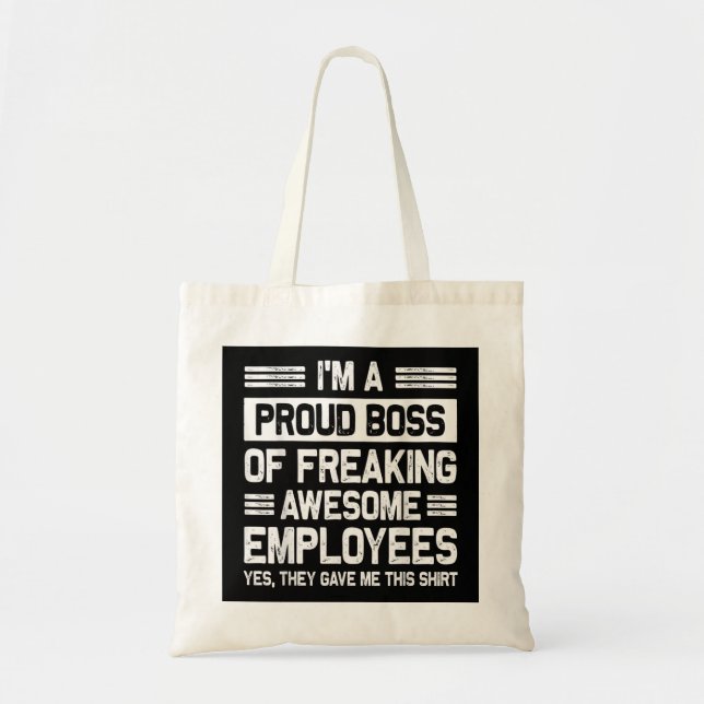 Tote Bag Boss Day Employé Appréciation Office Hommes Femmes (Devant)