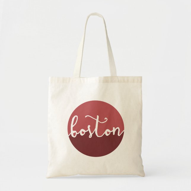Tote Bag Boston, cercle Ombre de rouille de mA | (Devant)